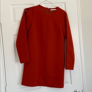 Tibi orange mini dress